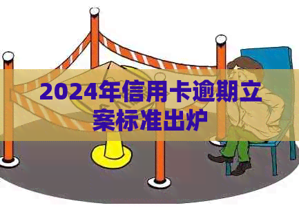 2024年信用卡逾期立案标准出炉