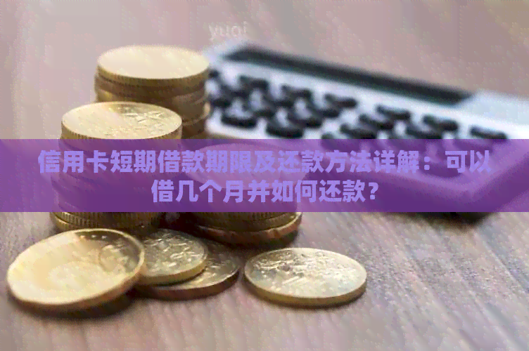 信用卡短期借款期限及还款方法详解：可以借几个月并如何还款？