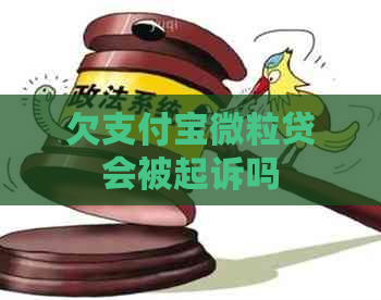 欠支付宝微粒贷会被起诉吗