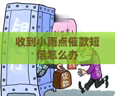收到小雨点催款短信怎么办