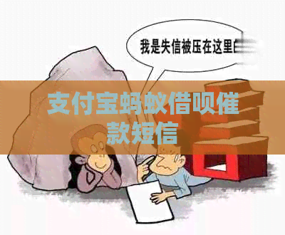 信用卡蚂蚁信用卡催款短信