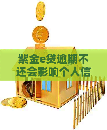 紫金e贷逾期不还会影响个人信用吗