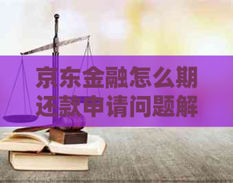京东金融怎么期还款申请问题解答