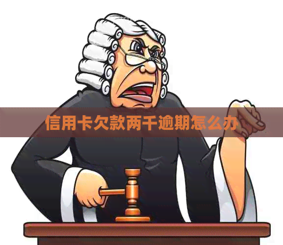 信用卡欠款两千逾期怎么办