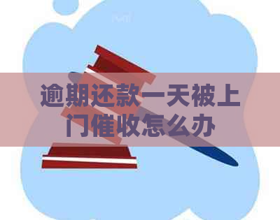 逾期还款一天被上门怎么办