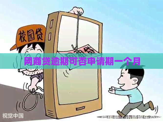 白条贷逾期可否申请期一个月