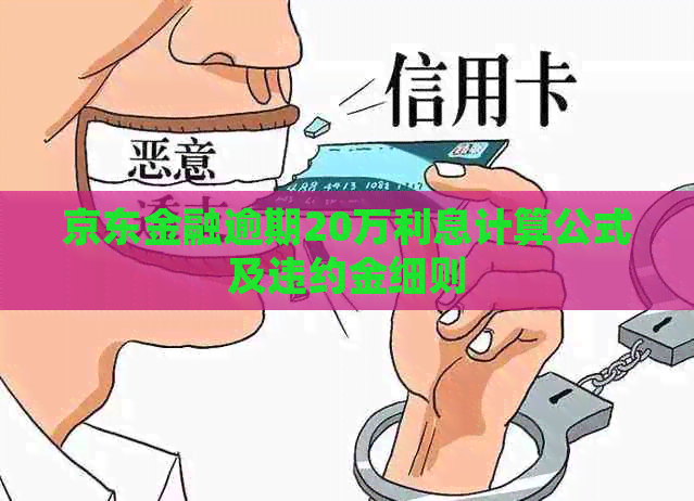 京东金融逾期20万利息计算公式及违约金细则