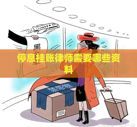 停息挂账律师需要哪些资料