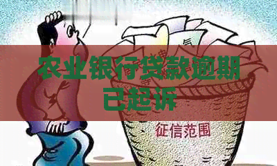 农业银行贷款逾期已起诉