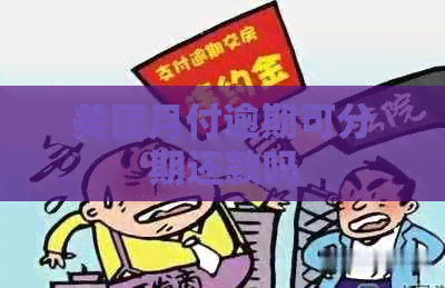 美团月付逾期可分期还款吗
