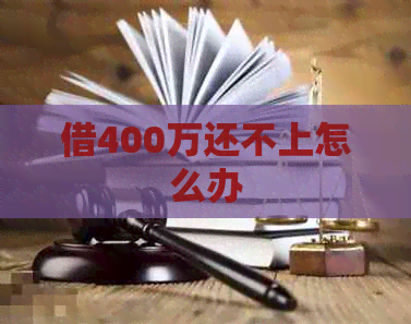 借400万还不上怎么办