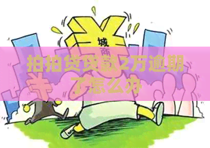 贷款2万逾期了怎么办