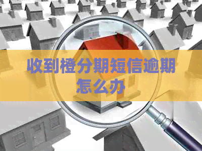 收到橙分期短信逾期怎么办