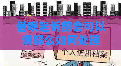 信用卡起诉前会可以调解么如何处理