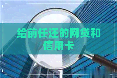 给前任还的网贷和信用卡