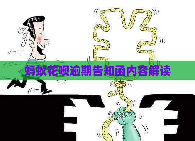 蚂蚁白条逾期告知函内容解读