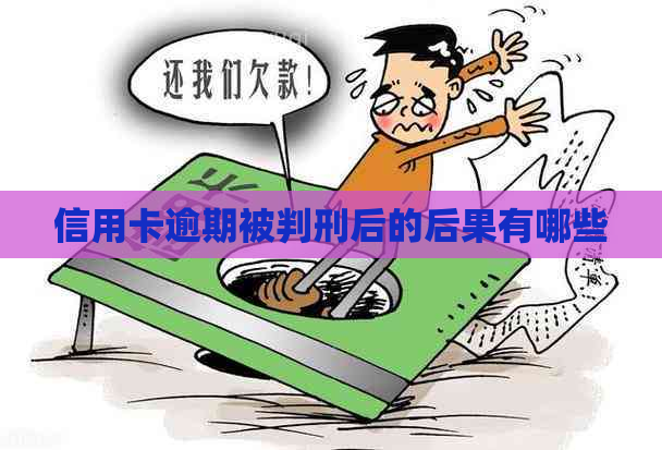 信用卡逾期被判刑后的后果有哪些