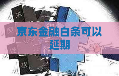 京东金融白条可以延期