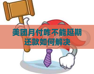 美团月付咋不能延期还款如何解决
