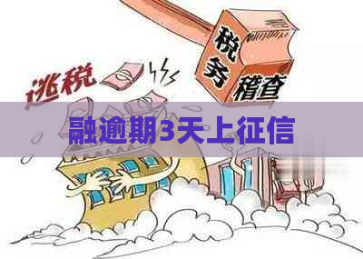 融逾期3天上