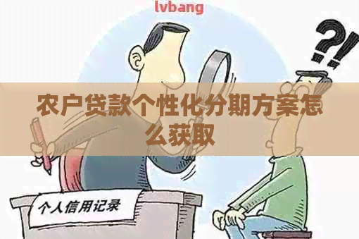农户贷款个性化分期方案怎么获取