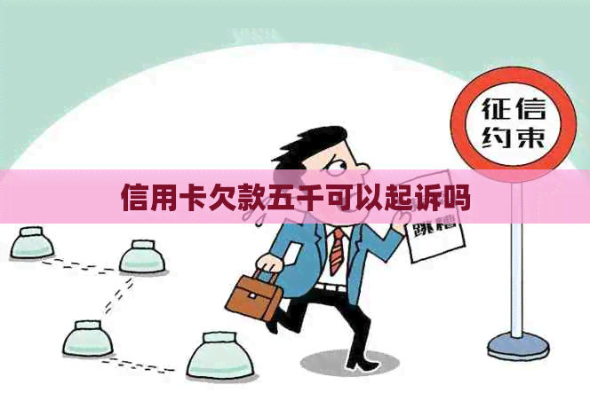信用卡欠款五千可以起诉吗