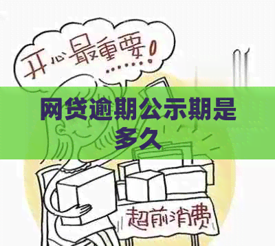 网贷逾期公示期是多久