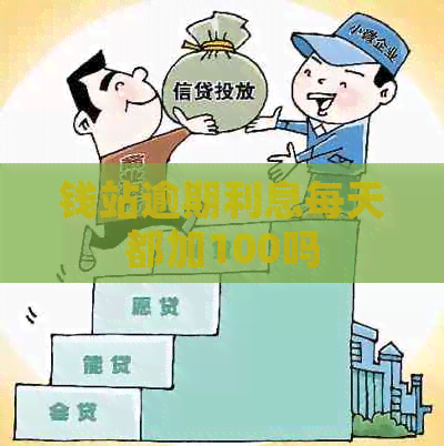 钱站逾期利息每天都加100吗