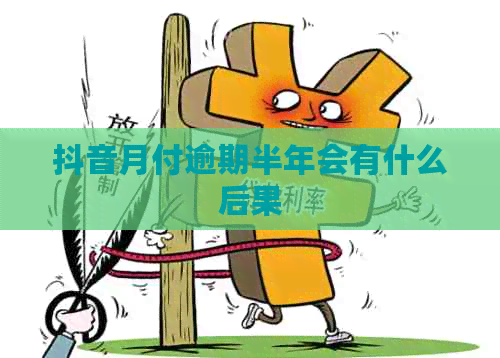 抖音月付逾期半年会有什么后果