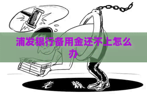 浦发银行备用金还不上怎么办