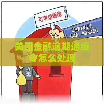 美团金融逾期通缉令怎么处理