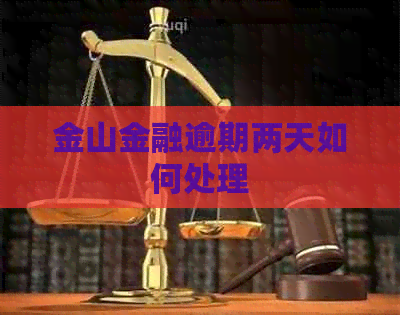金山金融逾期两天如何处理