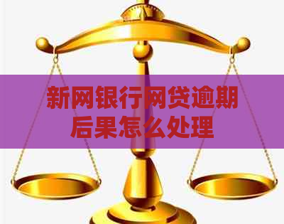 新网银行网贷逾期后果怎么处理