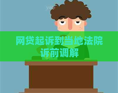 网贷起诉到当地法院诉前调解