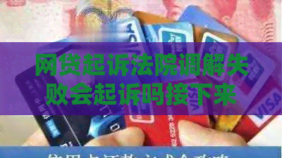网贷起诉法院调解失败会起诉吗接下来怎么办