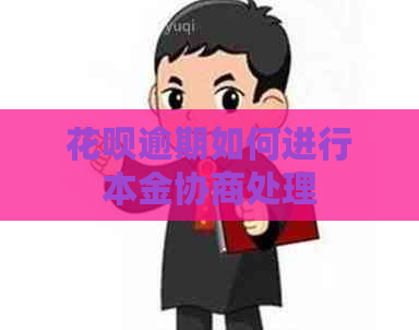 白条逾期如何进行本金协商处理