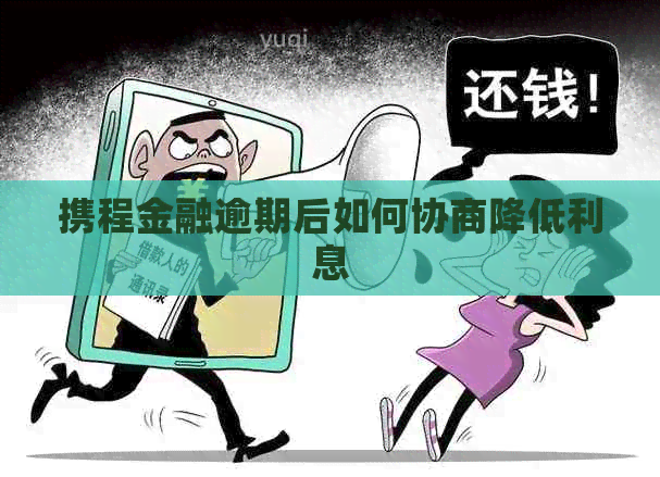 携程金融逾期后如何协商降低利息