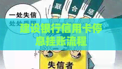 建设银行信用卡停息挂账流程