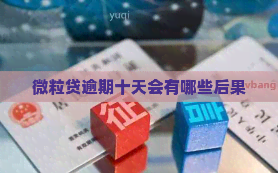 微粒贷逾期十天会有哪些后果