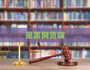 是黑网贷嘛