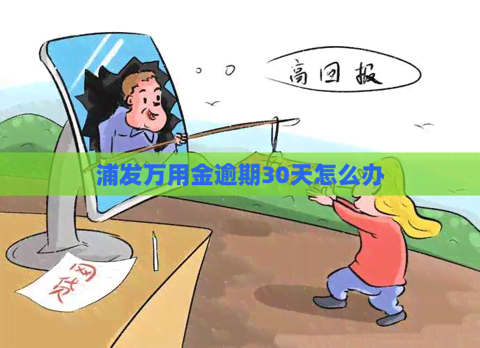 浦发万用金逾期30天怎么办