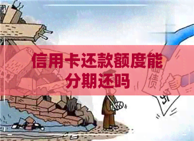 信用卡还款额度能分期还吗
