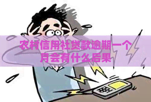农村信用社贷款逾期一个月会有什么后果