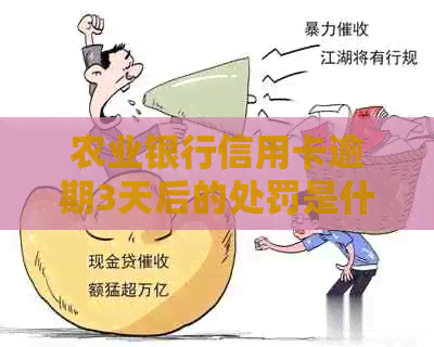 农业银行信用卡逾期3天后的处罚是什么