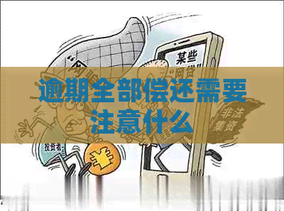 逾期全部偿还需要注意什么