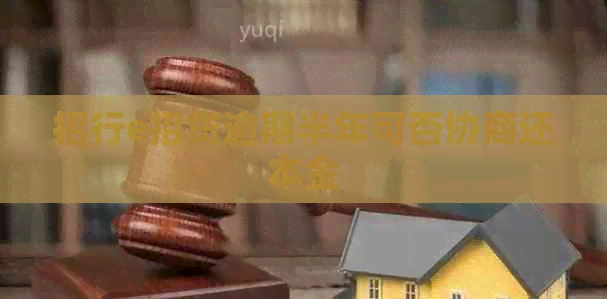 招行e招贷逾期半年可否协商还本金