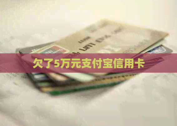 欠了5万元信用卡信用卡