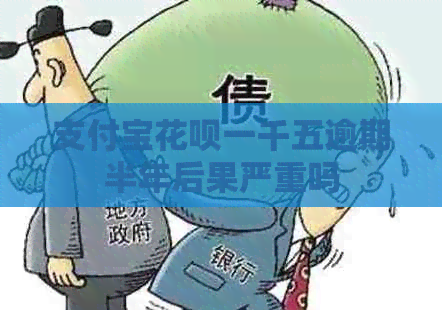 信用卡白条一千五逾期半年后果严重吗