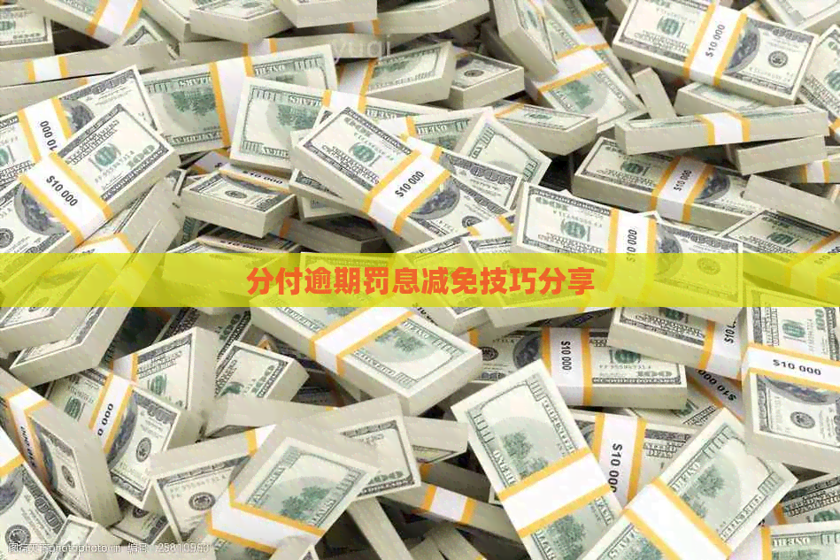 分付逾期罚息减免技巧分享