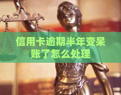信用卡逾期半年变呆账了怎么处理